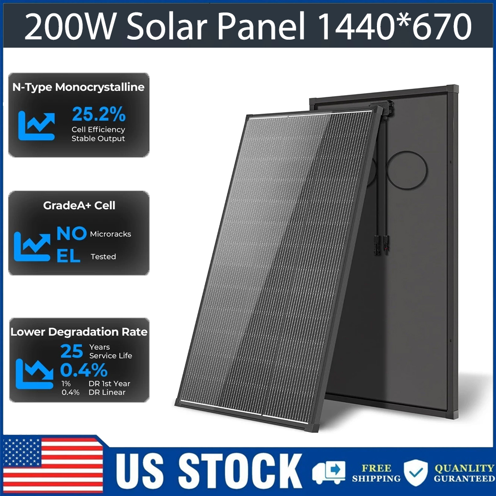 Solar Panel 200W - Panel słoneczny AeternaSol 400W 200W, 18V,